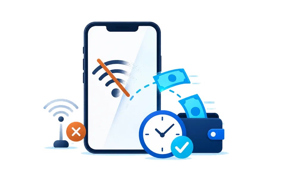 Автовыплаты работают без стабильного интернета